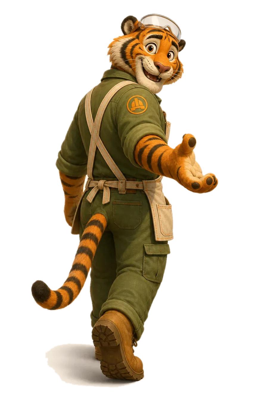 Jimmy the workshop tiger, beckoning you in